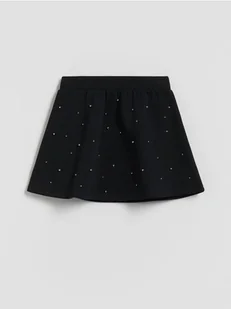 Reserved - Spódnica z aplikacją - czarny - Sukienki i spódniczki dla dziewczynek - miniaturka - grafika 1