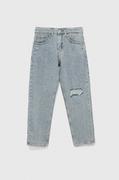 Spodnie i spodenki dla dziewczynek - Calvin Klein Jeans jeansy dziecięce - miniaturka - grafika 1