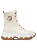 Botki damskie - Guess Trzewiki FLFBNZ ELE12 Écru - miniaturka - grafika 1