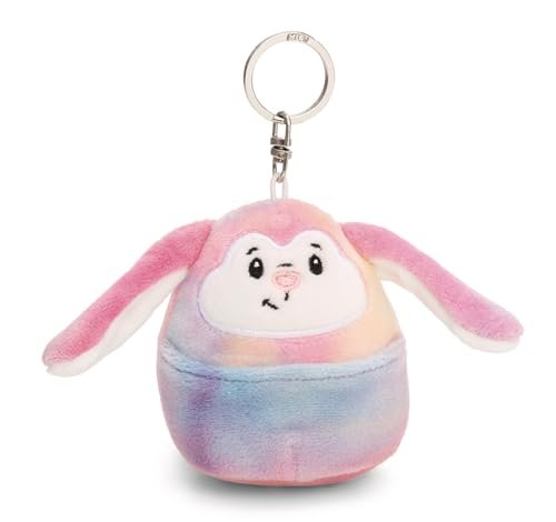 Breloczek Chill-NICI królik 8cm - kolorowy - Pluszowy towarzysz przytulanka z kółkiem na klucze do smyczy, torby lub plecaka 61753