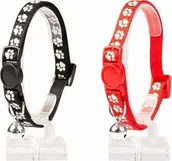 Obroże dla kotów - Duvo+ DUVO+ OBROŻA KOT W ŁAPKI Z DZWONKIEM 20-30cm/10mm 11160 - miniaturka - grafika 1