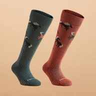 Skarpetki jeździeckie - Skarpety jeździeckie dla dzieci Fouganza SKS 500 2 pary w zestawie - miniaturka - grafika 1