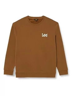Lee Męska bluza Wobbly SWS, brązowy, L - Bluzy męskie - miniaturka - grafika 1