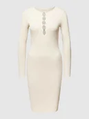 Sukienki - Sukienka o długości do kolan z efektem prążkowania model ‘ALPHABET CHARM MELISSA’ - miniaturka - grafika 1