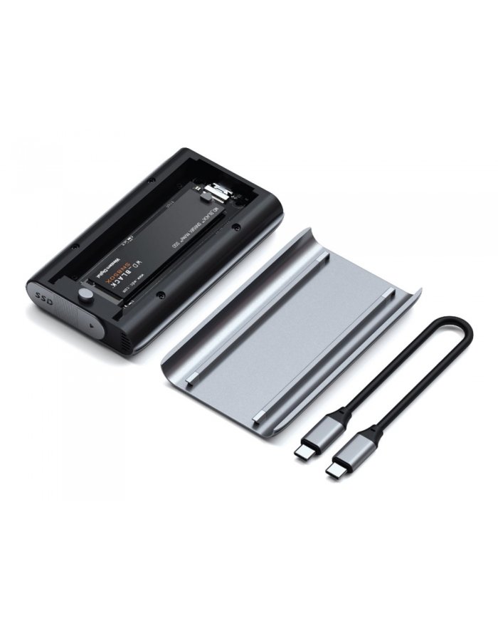 Satechi USB4 NVMe SSD Pro Enclosure USB4 Adapter Dysku NVMe SSD Ciemnoszary STEU4NPM ST-EU4NPM
