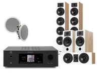 Kino domowe - NAD T 778 (czarny) + Diva 6 + 3 + 7 (dąb) + RD 280 (biały) - miniaturka - grafika 1