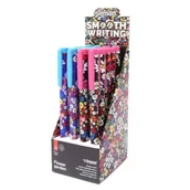 Długopisy - Długopis z zatyczką Fashion Flower nieb. (20szt) - Titanum - miniaturka - grafika 1