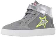 Buty dla dziewczynek - Richter Kinderschuhe Sneakersy dziewczęce Flora, szary - Fog Silver Ne Yellow - 26 EU - miniaturka - grafika 1