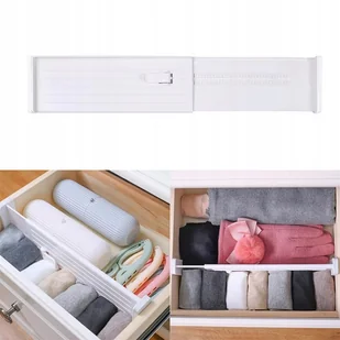 Regulowana przegroda do szuflady biała (Legret) - Meble modułowe i akcesoria - miniaturka - grafika 1