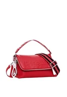 Torebki damskie - Desigual Women's Accessories PU Across Body Bag, RED, czerwony - miniaturka - grafika 1