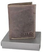 Portfele - Portfel Męski Skórzany ALWAYS WILD Skóra Licowa Duży Pionowy Dwa Skrzydełka RFID N4-P-CHM 0990 BRĄZOWY 13 x 10 x 2 [cm] - miniaturka - grafika 1