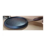 Patelnie - Żeliwna patelnia grillowa do gotowania potraw na WOOD/GAS COOKER DIAM. 28,5 CM - miniaturka - grafika 1