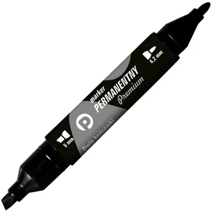 Tetis Marker dwustronny perm. czarny p12. - Przybory szkolne - miniaturka - grafika 2