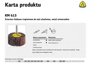 Materiały ścierne - Klingspor Ściernica listkowa trzpien.km 613 30*15*6 gr.60 szt.1[12844] 45603X - miniaturka - grafika 1