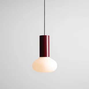 Lampa wisząca Flo Ruby 19 z bordowego szkła – E14, bez źródła światła - Lampy sufitowe - miniaturka - grafika 1