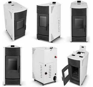 Piec kominek kocioł na pellet 4,3-14,3kW z płaszczem wodnym 2,4-12,2kW (kolor: biały) - spełnia anty-smogowy EkoProjekt 99681707 - Piece wolnostojące - miniaturka - grafika 2