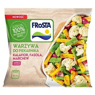 FRoSTA Warzywa do piekarnika kalafior fasola marchew 400 g - Dania mrożone - miniaturka - grafika 1