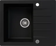 Zlewozmywaki - Kernau Zlewozmywak granitowy KGSA 4560 1B1D Deep Black - miniaturka - grafika 1