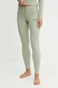 Jack Wolfskin legginsy funkcyjne Infinite Light kolor zielony A60327 - Spodnie sportowe damskie - miniaturka - grafika 1
