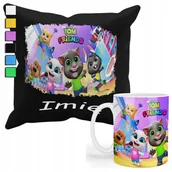 Gadżety dla niej i dla niego - ZESTAW KUBEK + PODUSZKA Z POSZEWKĄ- PREZENT DLA FANA MY TALKIN TOM + IMIĘ - miniaturka - grafika 1