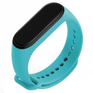 Akcesoria do smartwatchy - PASEK OPASKA JEDNOLITA do XIAOMI MI BAND 3/4 (błękitny) - miniaturka - grafika 1