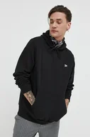 Bluzy męskie - New Era bluza męska kolor czarny z kapturem gładka - miniaturka - grafika 1