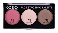 Rozświetlacze do twarzy i ciała - KOBO PROFESSIONAL KOBO FACE STROBING PALETTE - miniaturka - grafika 1