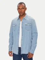Koszule męskie - Guess Koszula jeansowa M4GH02 D3PF5 Niebieski Slim Fit - miniaturka - grafika 1