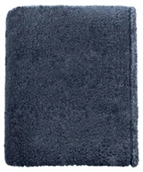 Koce - Koc Teddy uni 150x200cm ciemnoniebieski - miniaturka - grafika 1