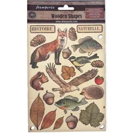 Akcesoria i części do ekspresów do kawy - Stamperia KLSP171 Colored Wooden Shape, Brown, One Size - miniaturka - grafika 1