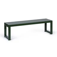Ławki ogrodowe - Ławka parkowa ALURA, 1500 mm, zielona - miniaturka - grafika 1