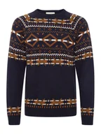 Swetry męskie - Blend Sweter 20715871 Granatowy Regular Fit - miniaturka - grafika 1