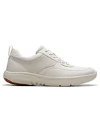 Trampki męskie - Clarks Skórzane sneakersy "Pro Lace" w kolorze białym - miniaturka - grafika 1