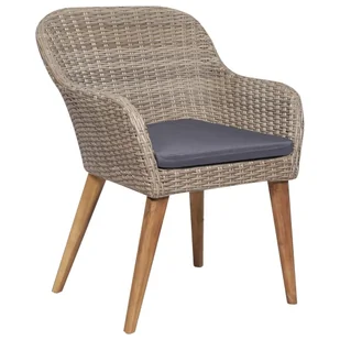 5-cz. zestaw mebli ogrodowych z poduszkami, brązowy - Meble ogrodowe - miniaturka - grafika 6