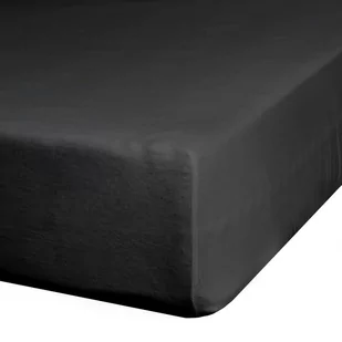 Wysokie prześcieradło 120x200+25cm bawełna jersey czarne Eurofirany - Prześcieradła - miniaturka - grafika 1