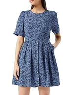 Sukienki - Louche Damska sukienka wiosenna-kwiatowa, NIEBIESKI, 36 PL - miniaturka - grafika 1