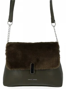 Elegancka Listonoszka Damska firmy David Jones Khaki - Torebki damskie - miniaturka - grafika 1