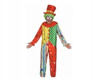 Stroje karnawałowe - Strój Dla Dorosłych Kolorowy Klaun Rozm. 52 - miniaturka - grafika 1