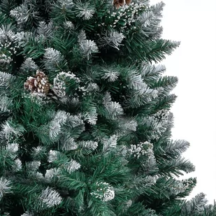 vidaXL sztuczne choinka z LED, bombkami i szyszkami, 180 cm - Choinki - miniaturka - grafika 1