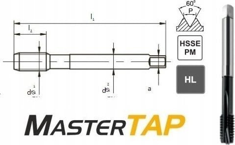 Fanar GWINTOWNIK M24 DIN-376B 6H HSSE-PM HL MASTERTAP