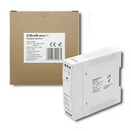 Pozostałe akcesoria sieciowe - Qoltec Zasilacz Na Szynę Din 10W 24V 0.42A Biały Slim - miniaturka - grafika 1