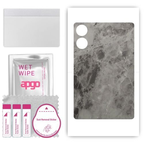 folia naklejka skórka strukturalna na TYŁ do Xiaomi Redmi Pad Pro - Marmur Czarny - apgo SKINS