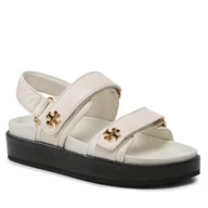 Sandały damskie - Sandały Tory Burch Kira Sport Sandal Calf Leather 144328 Écru - miniaturka - grafika 1