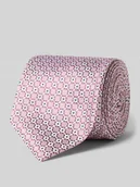 Krawaty i muchy męskie - Krawat z jedwabiu ze wzorem na całej powierzchni (7 cm) - miniaturka - grafika 1