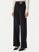 Spodnie damskie - Rinascimento Spodnie materiałowe CFC0122936003 Czarny Regular Fit - miniaturka - grafika 1