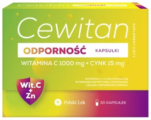 Polski Lek Cewitan Odporność 30 kapsułek 3701661 - Witaminy i minerały - miniaturka - grafika 1