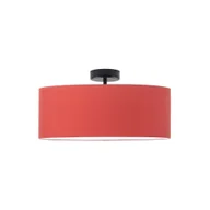 Lampy sufitowe - Designerski plafon sufitowy WENECJA fi - 50 cm - kolor czerwony - miniaturka - grafika 1