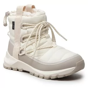 Śniegowce damskie - Śniegowce The North Face - Thermoball Lace Up Wp NF0A5LWD32F1 Gardenia White/Silver Grey - grafika 1