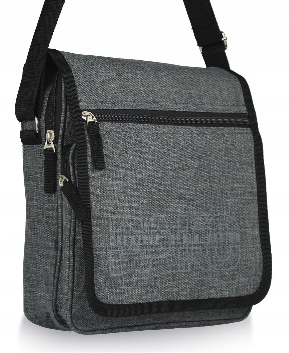 TORBA MĘSKA listonoszka na ramię 68 SZARA