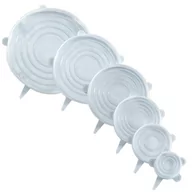 Pojemniki kuchenne - Wenko Pokrywki silikonowe do pojemników elastyczne 6 sztuk 85939500 - miniaturka - grafika 1